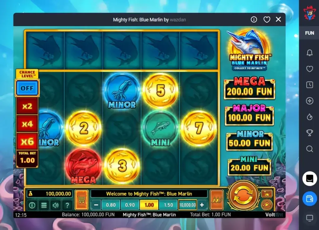 Mighty Fish: Blue Marlin Lucky Hunter Pokies